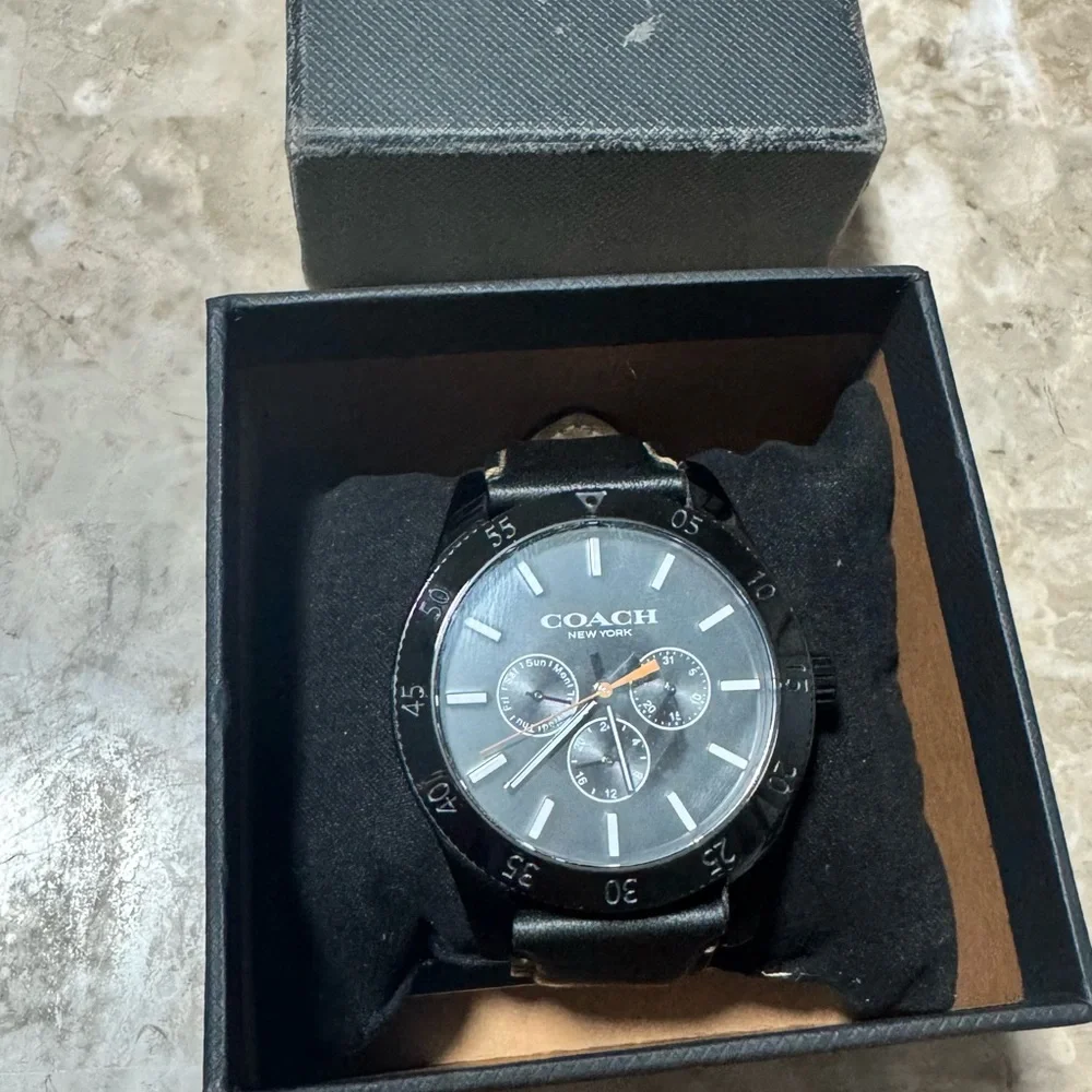 Coach Black Dial Chronograph Watch
